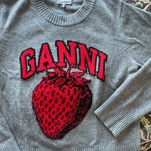 Ganni gray wool Sweater 🍓